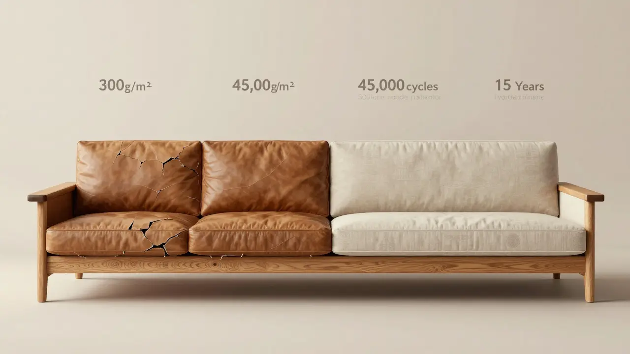 Porovnání staré a nové sedačky: jedna s poškozenou konstrukcí, druhá s kvalitním dřevem a odolnou látkou.