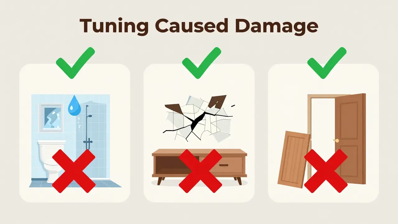 Tři běžné škody způsobené nájemníkem s označením pojištění, které je chrání.