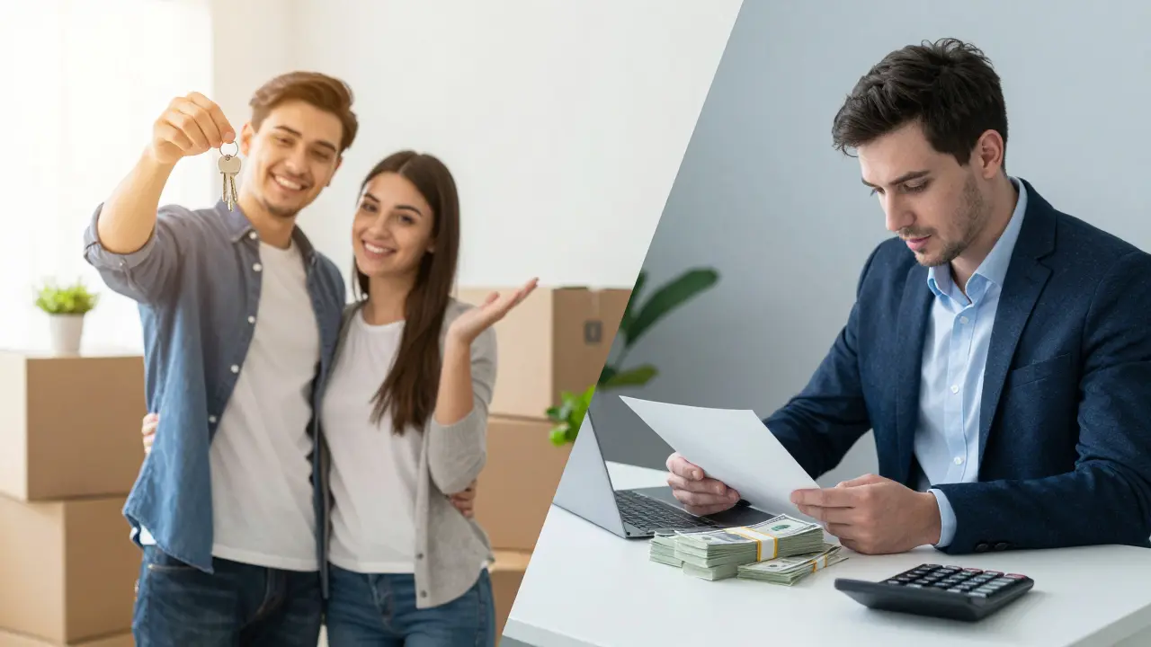 Srovnání rodin kupujících domov a investorů na realitním trhu