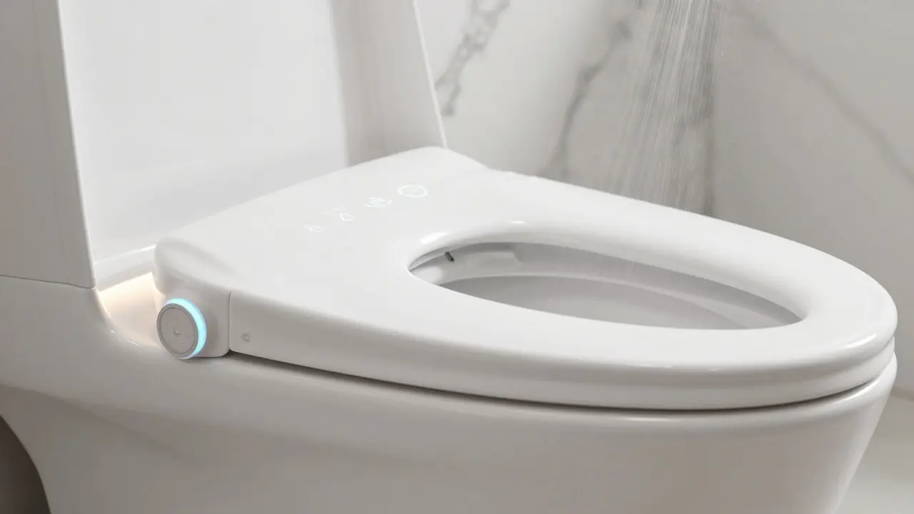 Moderní sprchovací WC s elektronickým ovládáním funkcí