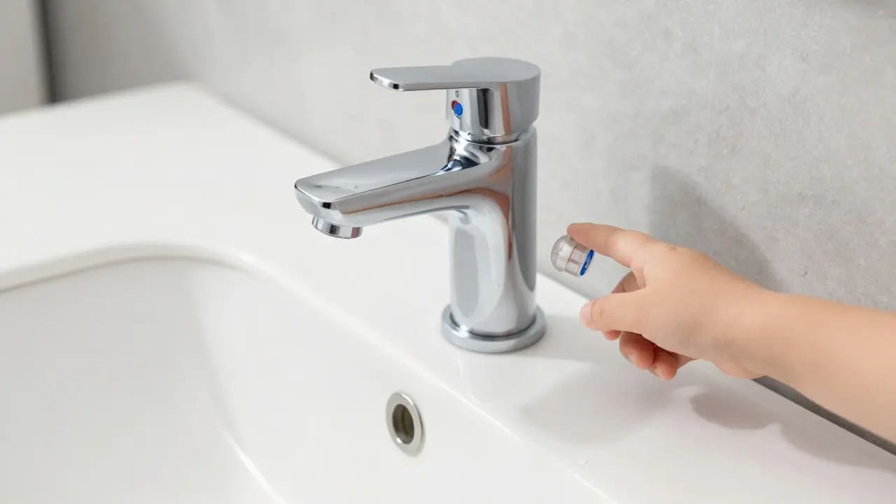 Termostatická baterie s pojistkou pro bezpečnou teplotu vody