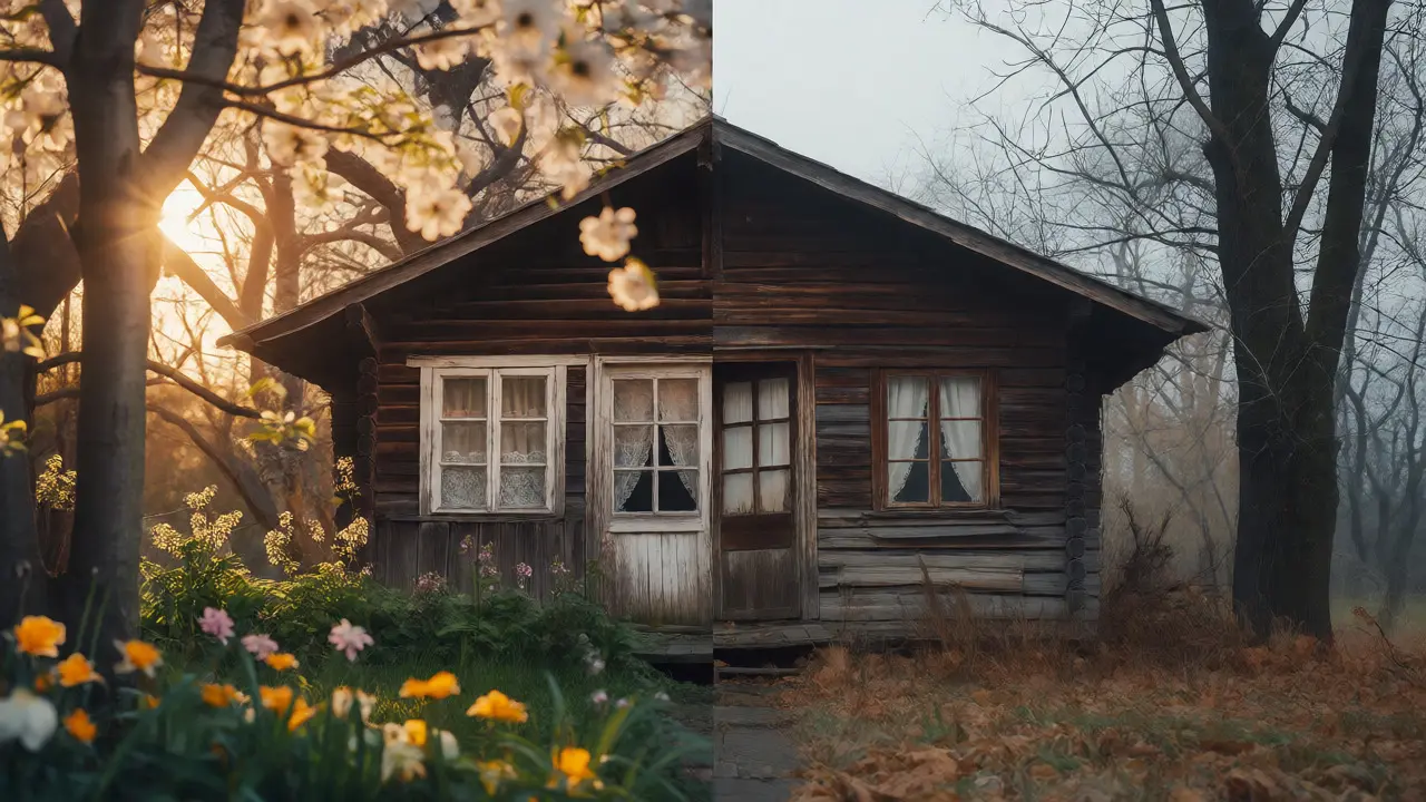 Porovnání jarní a podzimní sezóny na rekreační chatě